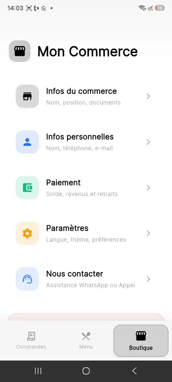 App Commerçant 4